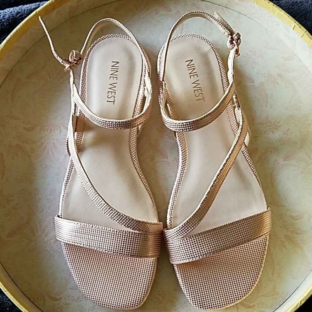 NINE WEST Rose Gold Sandals